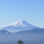 雲取山山頂から富士山